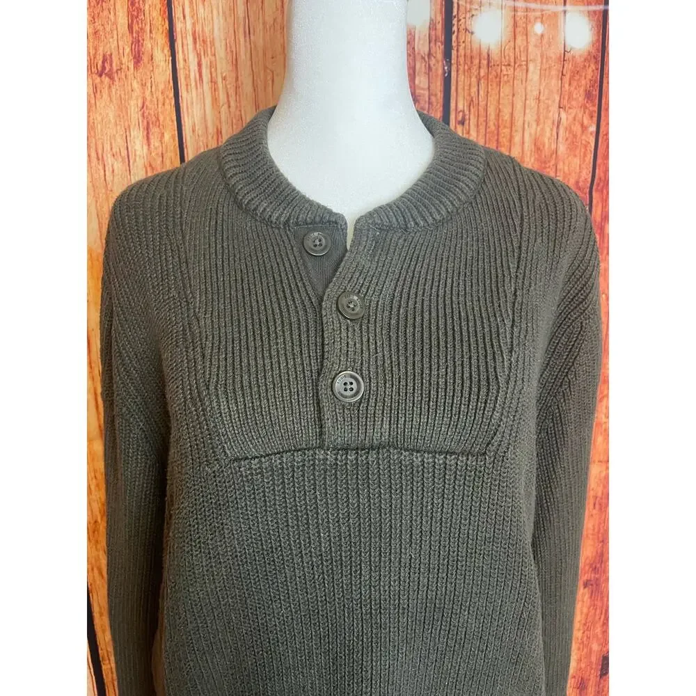SALE!! Eddie Bauer ribbed cotton pullover sweater size large men's